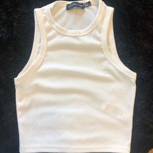 White crop top